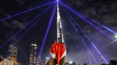 Tens of thousands of revellers gathered in Dubai to ring in the new year. Reuters