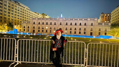 Touchdown in Santiago, Chile.