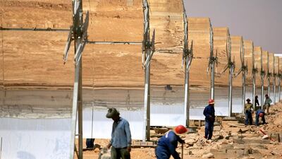 Some solar projects in Morocco total more than 100MW each. Reuters