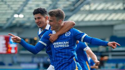 Solly March – 9. Had much the better of a fine duel with Aaron Wan-Bissaka, and thoroughly deserved his late goal. Even seemed to have saved his side with a later goalline header – but alas, VAR. AFP