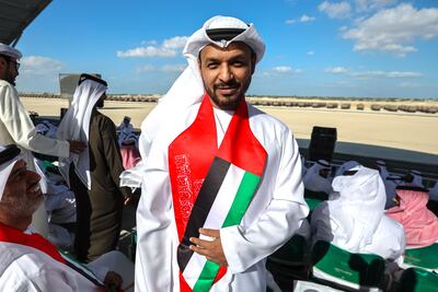 Saeed Al Afeefi during the UAE forces parade. Victor Besa / The National