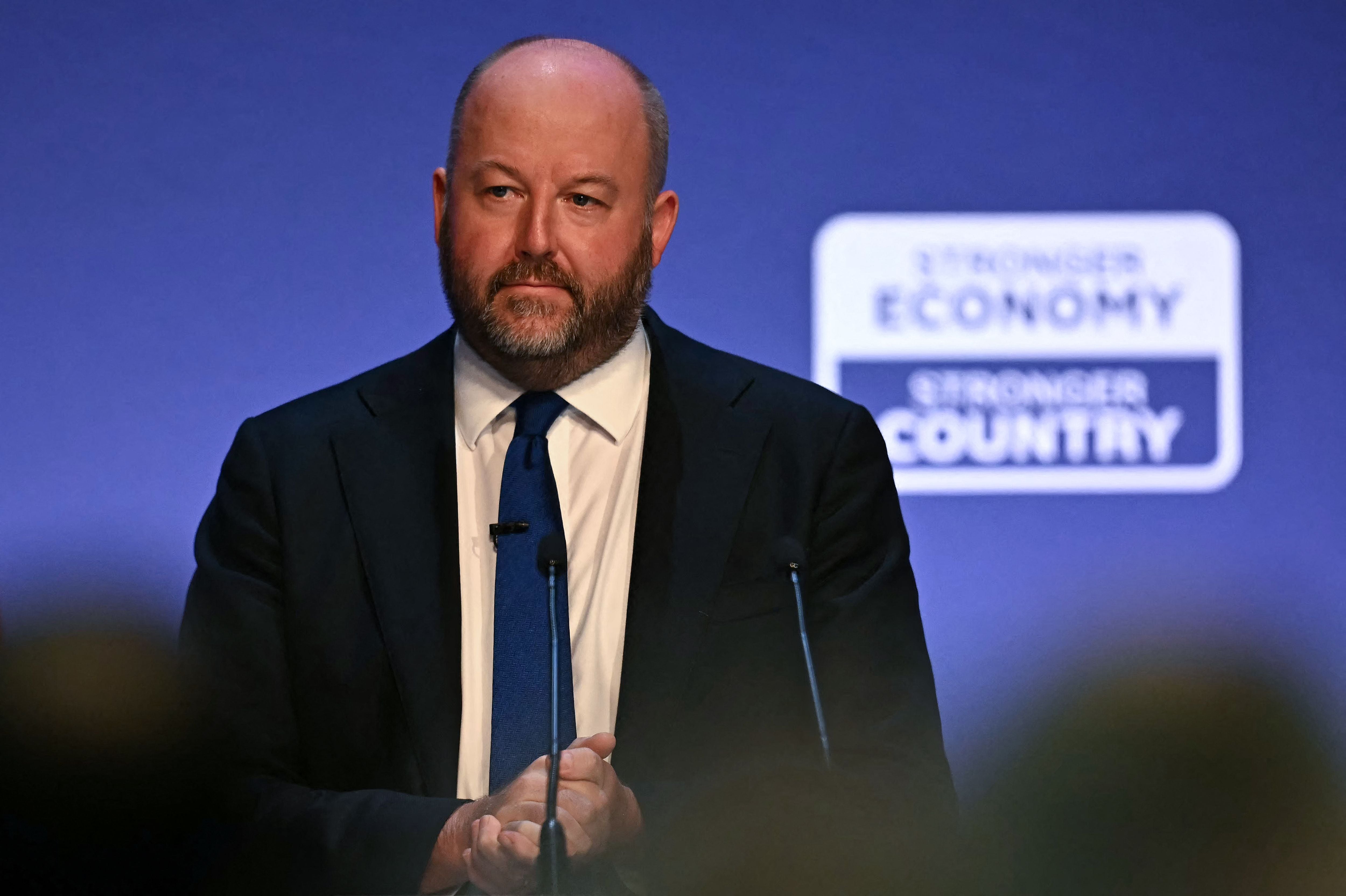 Shadow Justice Secretary Nick Timothy earlier this month. (Photo by Paul ELLIS / AFP)