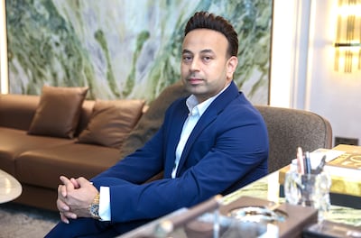 Satish Sanpal does not keep much money handy or in the bank, but instead invests it in assets. Victor Besa / The National