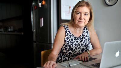 Katie Limbrick used to work in accounting and now, as a stay-at-home mum, she takes care of the family finances. Delores Johnson / The National