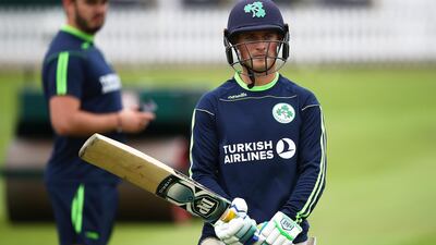James McCollum of Ireland prepares to bat during previews. Getty Images