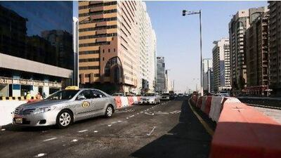 Salam Street's newly opened section, viewed from the corner of Hamdan Street. Lee Hoagland / The National