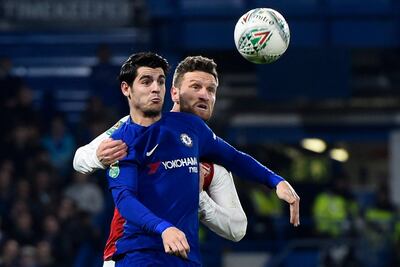 Alvaro Morata scored in Chelsea's 2-1 win at Leicester City in September and will hope to repeat the feat on Saturday. Will Oliver / EPA