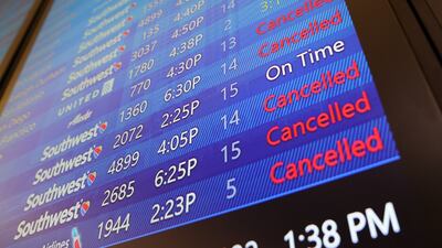 Hurricane Ian entered the Gulf of Mexico on Tuesday after making landfall in Cuba, leading to flight cancellations in the US. AFP