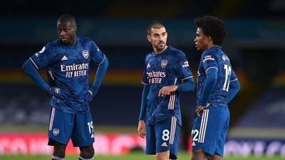 Nicolas Pepe – 4. Clipped the crossbar, although that was with an errant cross, in the first half, but was then was guilty of idiocy as he was sent off for leading his forehead into Alioski off the ball. PA