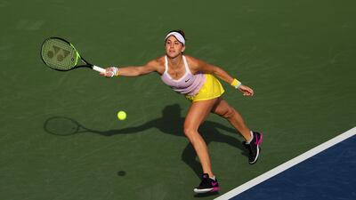 Belinda Bencic lost in three sets to Anastasia Pavlyuchenkova in the first round of the Dubai Duty Free Tennis Championships on Tuesday. Getty