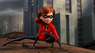Helen/Elastigirl, voiced by Holly Hunter, in 'Incredibles 2', which has smashed numerous box-office records. AP