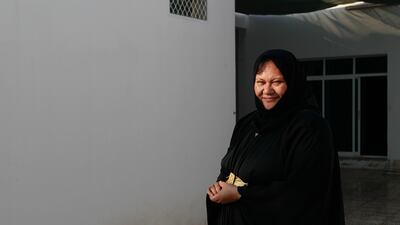 New Zealander Amirah William, 53, owner of Stray Dogs Centre Umm Al Quwain, won Dh77,777. Jeffrey E Biteng / The National