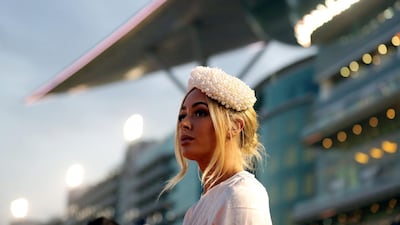 Creative hats stole the show at the Dubai World Cup. Chris Whiteoak / The National
