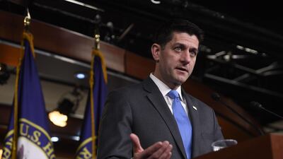 Speaker of the House Paul Ryan announces his retirement during a press conference on Capitol Hill in Washington. Saul Loeb / AFP