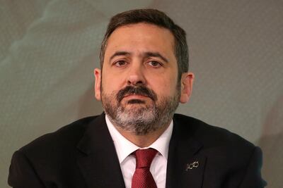 (FILES) In this file photo taken on February 1, 2019, British Airways CEO Alex Cruz attends a press conference in London with the chief executives of the airlines that form Oneworld Alliance. British Airways chief executive Cruz steps down, the company announces on October 12, 2020. / AFP / Daniel LEAL-OLIVAS