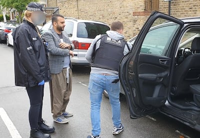 The moment Hossain's right-hand man Noor Ullah was arrested. NCA