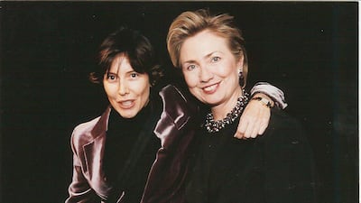 Presidential hopeful Hillary Clinton, right, is known to call upon the hairstylist from time to time. Courtesy Sally Hershberger