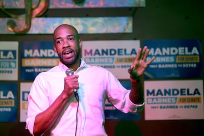Wisconsin Lieutenant Governor Mandela Barnes is expected to win the primary on Tuesday and face incumbent GOP Senator Ron Johnson in the general election in November. Getty Images / AFP