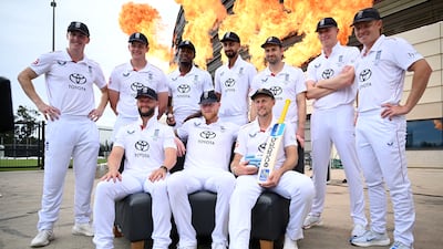 England players during a photoshoot in Perth ahead of The Ashes series. Getty Images