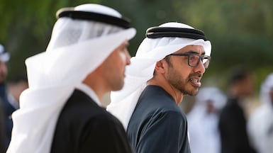 Sheikh Abdullah bin Zayed, Deputy Prime Minister and Minister of Foreign Affairs, has expressed the UAE's solidarity with Kuwait after renewed Iranian aggression. Photo: UAE Presidential Court