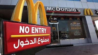 The decision to display the calories, protein, carbohydrates, total fat and salt on packaging was part of a 'phased approach' for McDonald's. Pawan Singh / The National