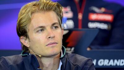 German Formula One driver Nico Rosberg of Mercedes at a news conference at the Spa-Francorchamps circuit in Spa, Belgium, on August 21, 2014 ahead of the Belgium Formula One Grand Prix. Tom Gandolfini / AFP