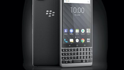 The BlackBerry KEY2 will be sold in the UAE and Saudi Arabia this month. Courtesy Blackberry