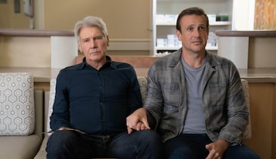 Harrison Ford and Jason Segel in season two of Shrinking. Photo: Apple TV+