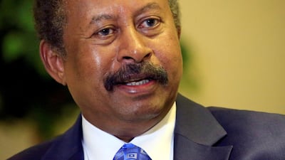 Sudan's Prime Minister in the transitional government Abdalla Hamdok. Reuters