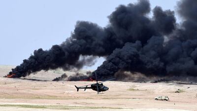 The training focused on how to coordinate combat operations and guerrilla warfare tactics among the Muslim-majority countries that are members of a larger counter-terrorism alliance announced by Riyadh in December. Fayez Nureldine / AFP Photo