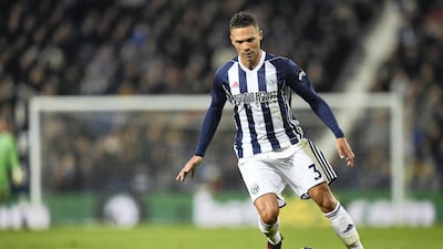 West Bromwich Albion left-back Kieran Gibbs is sound in defence and attack. Paul Ellis / AFP