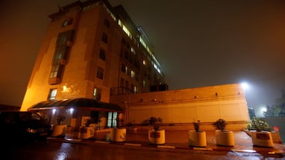 A view shows the headquarters of the Temporary International Presence in Hebron (TIPH) is seen on its headquarters in Hebron, in the Israeli-occupied West Bank. Reuters
