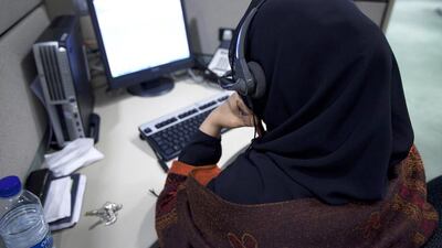 The bayt.com survey noted that 56 per cent of women if the Middle East are pessimistic about their promotion prospects. Andrew Henderson / The National