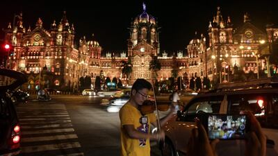 The colonial-era Chhatrapati Shivaji Terminus railway station in Mumbai. EPA