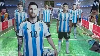 Football-mad Kerala fans in southern India created the tribute to thank Messi for 'magical' World Cup games