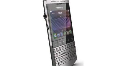 A Porsche Design P'9981 BlackBerry smartphone. Courtesy Research In Motion