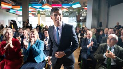 British Prime Minister Rishi Sunak delivered his first major domestic speech of 2023 in east London, on Wednesday. Reuters