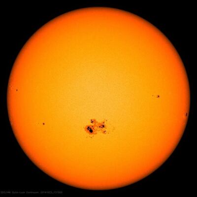Sunspots detected in 2014. Courtesy: Nasa