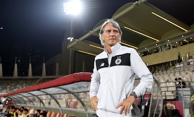 Roberto Mancini has been recruited to help fix the malaise at Al Sadd. Chris Whiteoak / The National