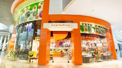 The new Nickelodeon Store in Dubai Mall. Courtesy Nickelodeon