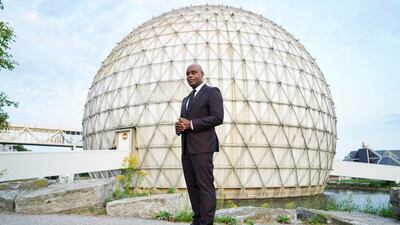Co-head of Tiff, Cameron Bailey, arrives for the premiere of 'Dune'. AFP