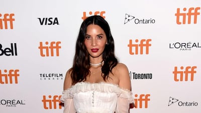 Olivia Munn wore cold-shouldered Jonathan Simkhai. Photo / AFP