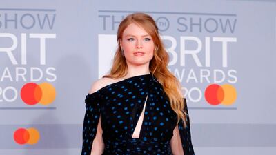 Freya Ridings arrives at the Brit Awards 2020 at The O2 Arena on Tuesday, February 18, 2020 in London, England. AFP