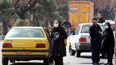 Iranians on the streets of Tehran. EPA