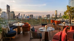 View from Piscari, Andaz One Bangkok's rooftop dining restaurant. Photo: Hyatt