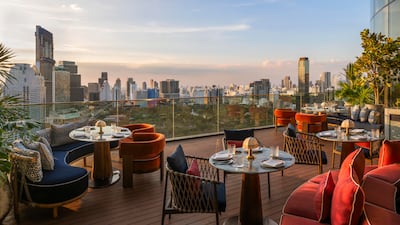 View from Piscari, Andaz One Bangkok's rooftop dining restaurant. Photo: Hyatt