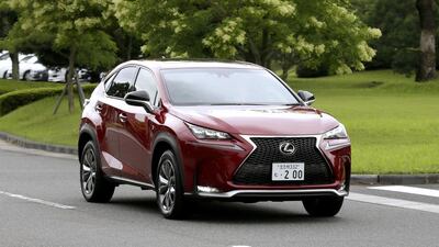 Toyota's new sport utility vehicle Lexus NX 200t on a road test outside the carmaker's assembly plant in Miyawaka. Kimimasa Mayama / EPA