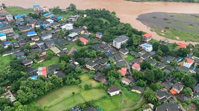 Landslides triggered by the rain have killed at least 36 people in Maharashtra state.