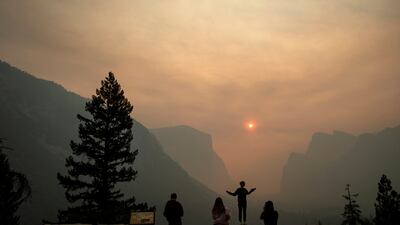 Wildfires burning in the US in 2018 spoilt plans for countless outdoor adventures. AP