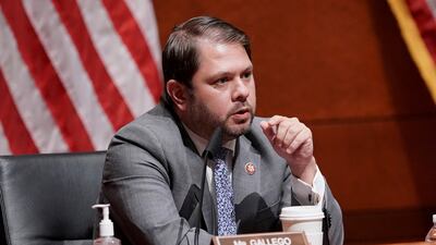 Democrat Ruben Gallego of Arizona lashed out at Texas Republican Senator Ted Cruz in a series of profane tweets in response to the massacre at a Texas elementary school. AP